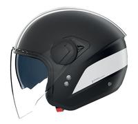 Nolan N20-2 Visor Dolce Vita Casco a reacción, negro-blanco, tamaño L para Hombres