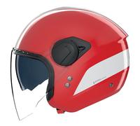 Nolan N20-2 Visor Dolce Vita Casco a reacción, blanco-rojo, tamaño XL para Hombres