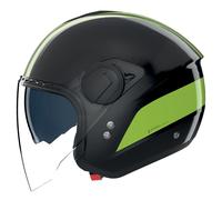 Casco Jet Nolan N20-2 VISOR DOLCE VITA 352 Nero / Verde Impulso