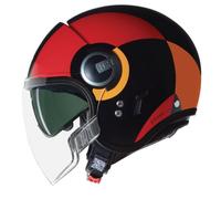 Casco Jet Nolan N21 VISOR BICROMO 350 Nero / Rosso / Arancione