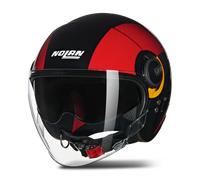 Casco Jet Nolan N21 Visor Negro/Rojo/NaranjaS Negro,Rojo,Naranja