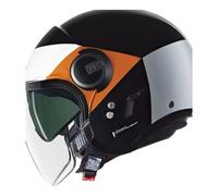 Casco Jet Nolan N21 VISOR ONIRICO 345 Nero / Bianco / Arancione