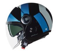 Casco Jet Nolan N21 VISOR TANGENTE 353 Nero / Blu / Argento