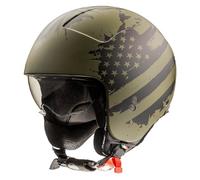 casco jet premier rocker am mily bm verde / negro XS