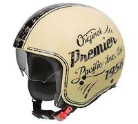 casco jet premier rocker or 20 beige / negro XS