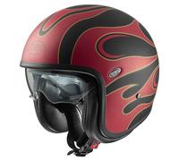Premier Vintage FR, casco jet L male Mate Rojo/Negro