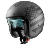 casco jet premier vintage nt 17 bm gris / negro XS
