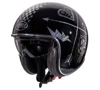 Casco Jet Premier VINTAGE NX SILVER CHROMED