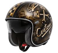 Premier Vintage OP, casco abierto S male Mate Marrón/Beige/Negro