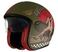 Casco Jet Premier VINTAGE PIN UP MILITARY BM