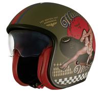 Casco Jet Premier VINTAGE PIN UP MILITARY BM