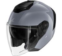 Casco Jet Shark RS JET BLANK Gun Silver