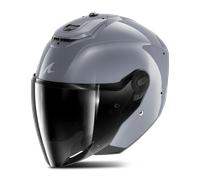 Casco Jet Shark Rs Plateado MetálicoM Plateado Metálico