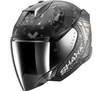 Casco Jet Shark SKWAL I3 JET HELLCAT Mat Black Chrom Anthracite