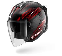 Casco Jet Shark SKWAL i3 JET LIGHT-BLUR Black Red White