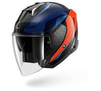 SHARK Casco abierto Skwal i3 Jet Mekarium - Mujer Talla L - Negro/Naranja/Azul