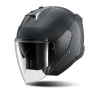 Shark Skwal i3 Jet Blank, casco abierto XS female Gris Oscuro
