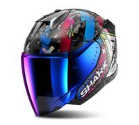 Casco Jet Shark Skwal i3 Negro/AzulL Negro,Azul