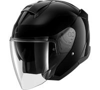 Casco Jet Shark SKWAL JET BLANK Black