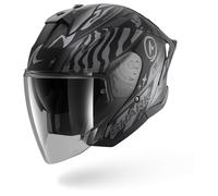 Shark Skwal Jet Cup Speed-Fancy, casco abierto XS female Mate Negro/Gris