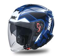 Casco Jet SMK GTJ Tourer Azul/BlancoL Azul,Blanco