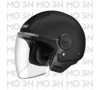 Casco Jet SMK Laminar MA200 Negro Mate Moto Urbano EIRT ECE 22.06 Micrométrico