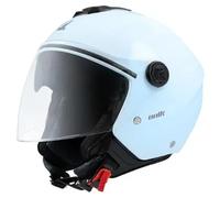 casco jet unik vertex dv - azul claro XS