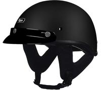 Casco Jet Vintage De Estilo Alemán, Casco Abierto Homologado Por La ECE, Medio Casco Retro, Con Visera Solar Y Interior Extraíble, Para Hombres Y Mujeres Adultos. 6,M(55~56cm)