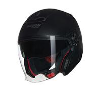 Casco Jet Visera Larga Nolan Doble Visera N40-5 06 Clásico 302 Negro Mate