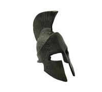 Casco King Leonidas - Escultura pequeña de bronce de héroe espartano - 300 espartanos