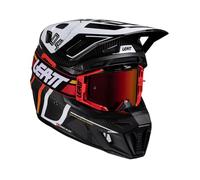 Casco de motocross Leatt 9.5 Carbon con gafas incluidas XL Blanco 1025100124