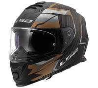 casco ls2 ff800 storm ii tracker - negro / oro XS