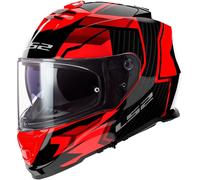 Casco LS2 FF800 Storm II Tracker Negro y rojo S