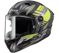 casco ls2 ff805 thunder carbon volt - negro / amarillo XXL
