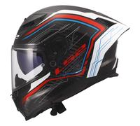 LS2, Casco Moto Integral DRAGON SUBIC White Blue Red, S
