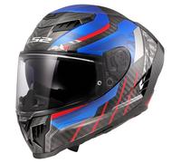 LS2, Casco Moto Integral DRAGON TRAX Blue Red, L