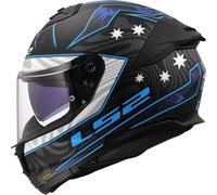 Casco LS2 FF808 Stream II Galdam Negro y azul L