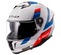 casco ls2 ff808 stream ii vintage - blanco / azul / rojo M