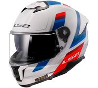 LS2, Casco Moto Integral STREAM II VINTAGE Gloss White Blue Red, XL