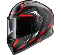 Casco LS2 FF811 Vector II Alizer Negro y rojo XL