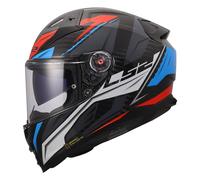 LS2, Casco Moto Integral VECTOR II CARBON SAVAGE White Blue Red, M