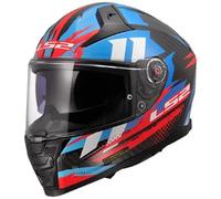 casco ls2 ff811 vector ii carbon tantic - rojo / azul XXS