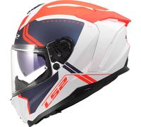 Casco LS2 FF817 Challenger II Titan Blanco-azul-rojo L