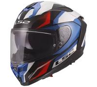 casco ls2 ff817 challenger ii viper - blanco / azul / rojo M