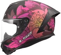 Casco Integral LS2 FF820 Rapid III Poppies Negro/RosaS Negro,Rosa