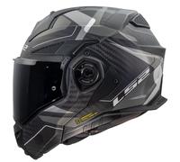 LS2 FF901 Advant X Carbon Horizon Casco, gris-plata, tamaño S para Hombres