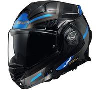 LS2, Casco Modular Moto ADVANT X Spectrum Black Titanium Blue, S