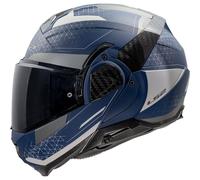 LS2, Casco Moto Modular ADVANT II ASTRAL Navy Blue Grey, XL