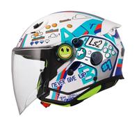 Casco Ls2 Infantil Of622 Funny Ii Next Level Ce U Blanco