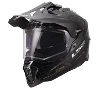 Casco LS2 MX701 Explorer Carbon Para Moto (Negro/Carbono) Talla: XL (61)